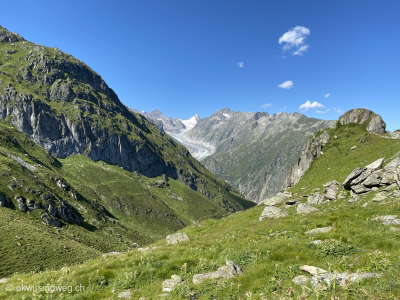 Fieschergletscher vom Aletschgletscher aus