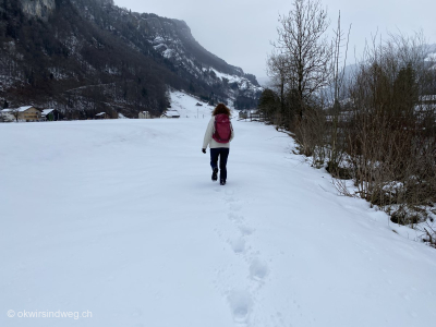 Wandern-im-Schnee-Wanderin-im-Schnee